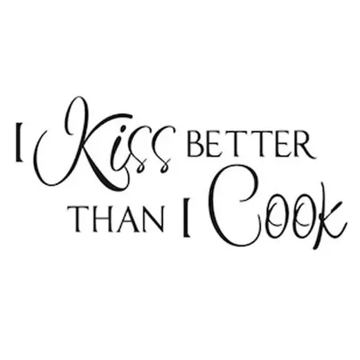 Настенные Стикеры с надписью I Kiss Better Than Cook наклейка для кухонной стены домашний