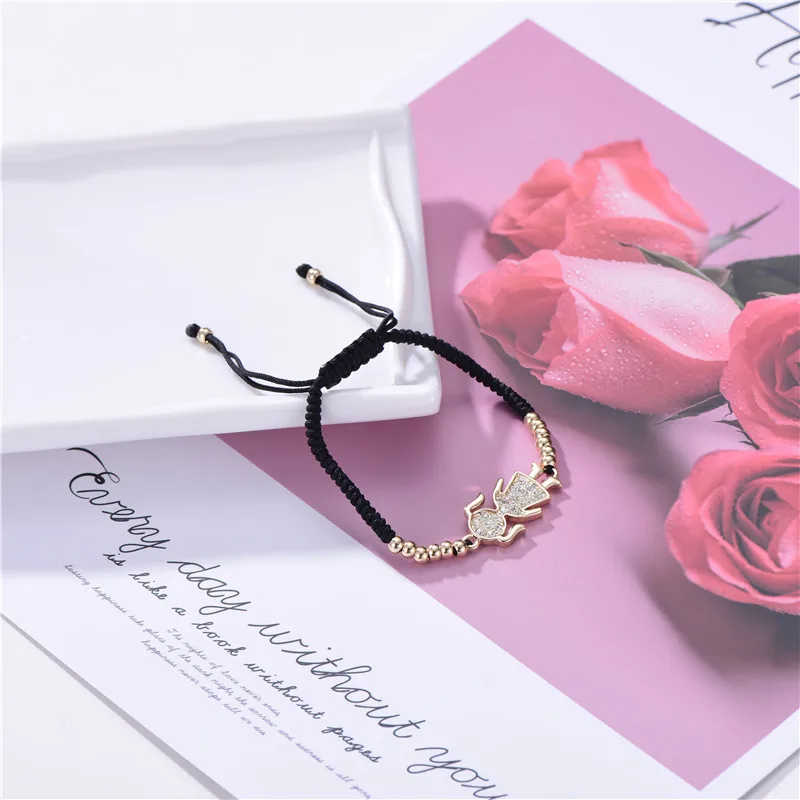 Женский браслет-цепочка с подвеской в виде Фигурки девушки | Украшения и