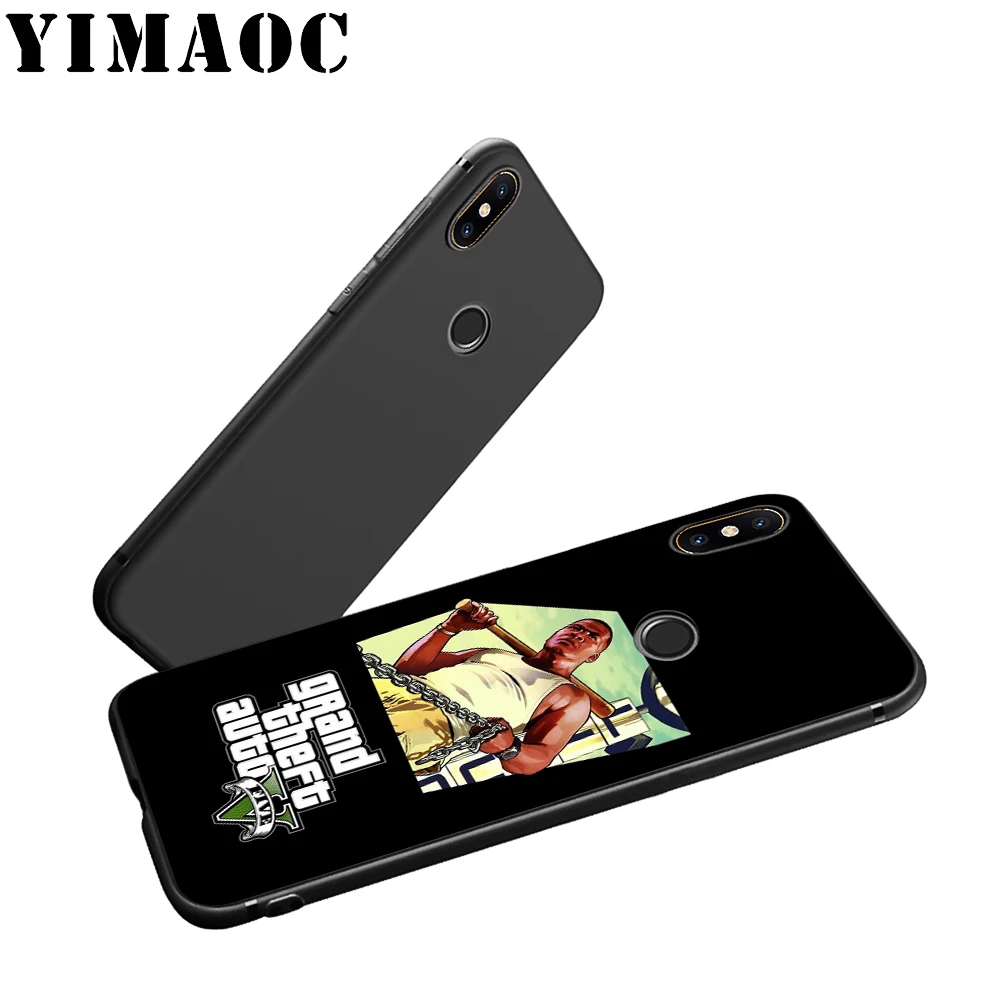 YIMAOC GTA 5 Grand Theft Auto Soft Silicone Case for Xiaomi Redmi Note 9 Mi 8 Se 7 6 6A A1 A2 4X 4A 5A MAX 3 MiA1 |
