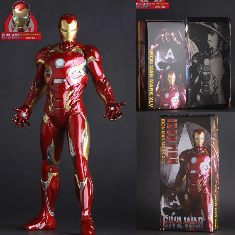 1/6TH Железный человек МК 45 XLV гражданская война Сумасшедшие игрушки фигурка Коллекционная Статуэтка 12 дюймов