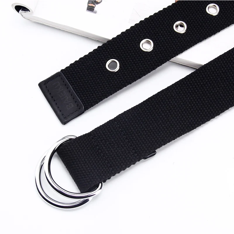 Женский и мужской ремень унисекс в стиле панк-рок черный с металлическим поясом