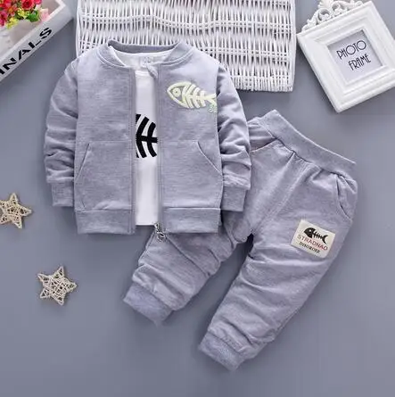 

Baby boy clothing suit spring boys clothes 3 pcs toddler baby fashion jacket + t-shirt + pants outfits