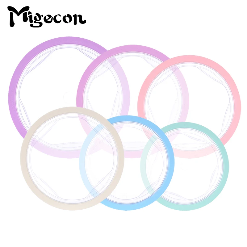 Migecon 6 шт./компл. Силиконовое уплотнительное крышкой микроволновых печей Саран Обёрточная бумага-миска универсальная Пособия по кулинарии сковорода Еда хранения под подгузник многоразовый Кухня инструменты