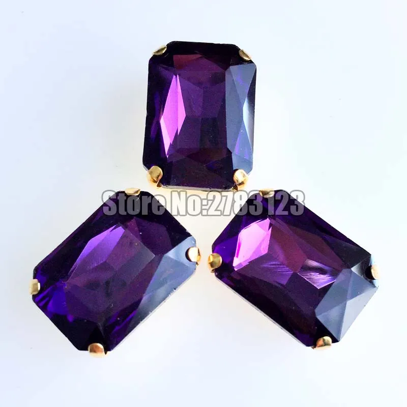 Продажа с фабрики темно фиолетовое золото прямоугольник восемь квадратных AAA +