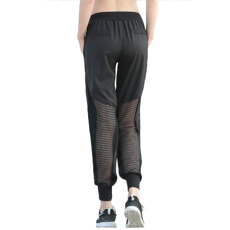 Детектор Для женщин кроссовки Фитнес свободные штаны быстросохнущая Дышащие