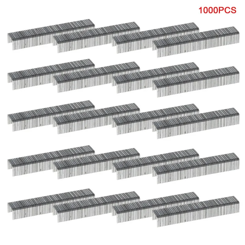 Door Shaped Staples 1000 шт u-образные скобы 12x6,3 мм гвозди для штапельного Степлер-пистолет - Цвет: Door Shaped Staples