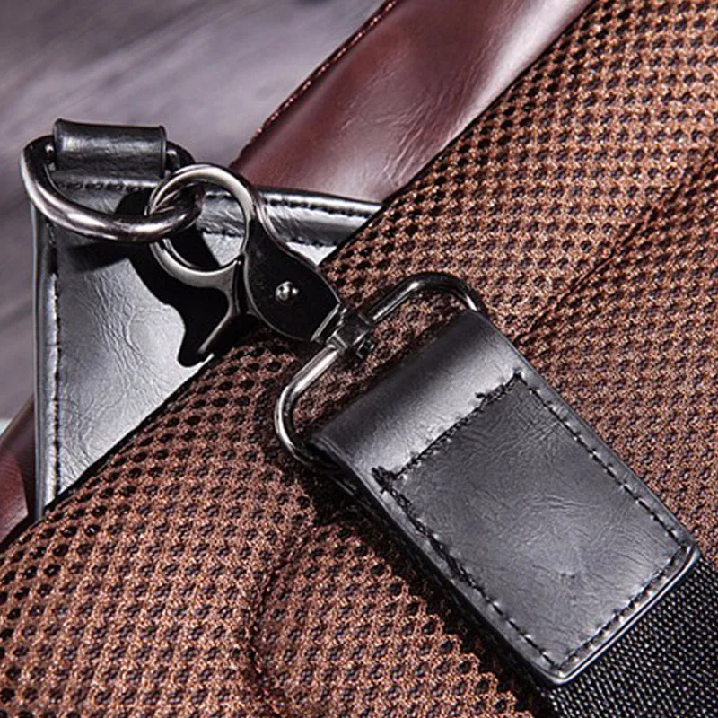 Новая мужская кожа груди пакет один плечевой ремень обратно сумки удобство