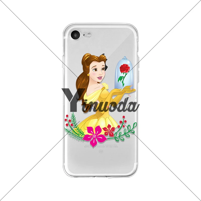 Yinuoda Beauty and the Beast Belle чехол с принцессой мобильный телефон для Apple iPhone 8 7 6 6S Plus X XS max 5