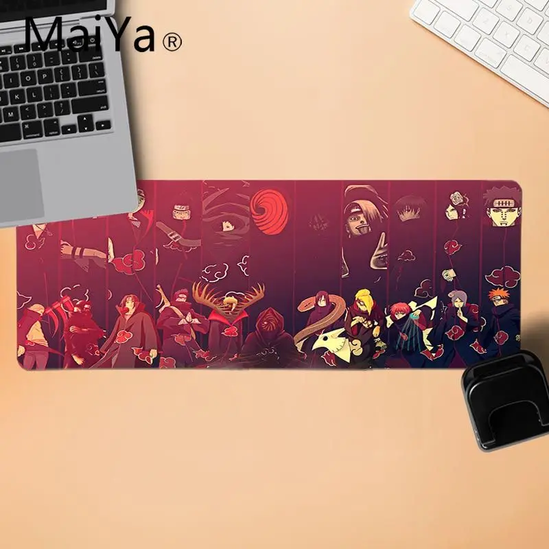 LockEdge 30x80cm MaiYa Cool New cool Аниме Акацуки Наруто красивый коврик для мышки в стиле аниме геймер скорость мыши розничная маленький резиновый коврик для мыши - Цвет: LockEdge 30x80cm