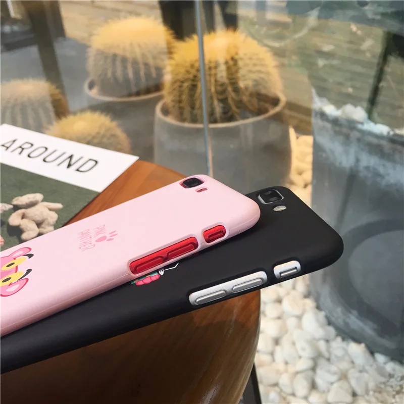 Модный мультяшный Розовый леопардовый чехол для телефона iPhone 7 8 puls iphone 6 6puls чехлы
