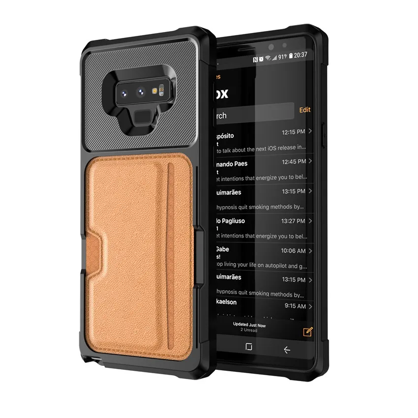 Роскошный чехол для телефона с отделением для карт для samsung Galaxy Note 9 S9 S10 Plus S9 S10e, Гибридный Силиконовый бампер, тонкая мягкая кожаная задняя крышка