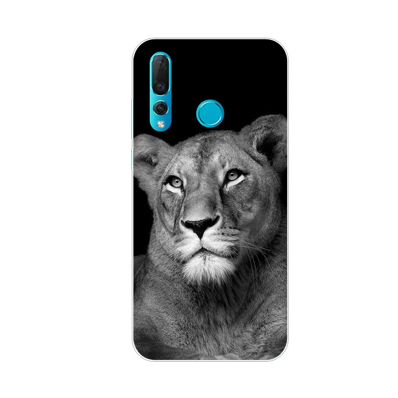 Huawei Nova 4 Case Silicon Beast Animal Painting Soft TPU Back Cover for Phone Protect Bags Shell |