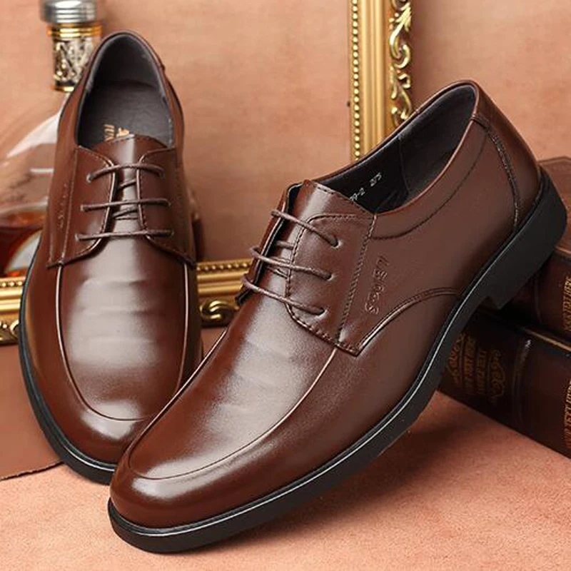 Мужские модельные туфли размера плюс мужская деловая обувь в британском стиле из