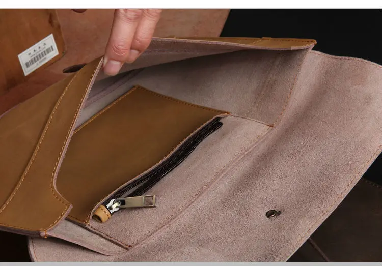 Папка А4 из натуральной кожи для бизнес конференций портфель документов