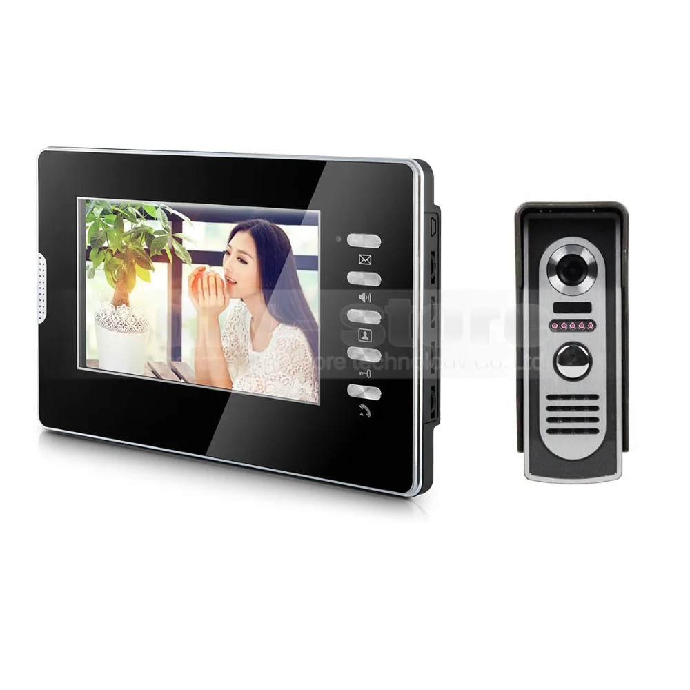 

DIYSECUR 600TVL 7" LCD Video Doorbell Door Phone Intercom System Home Entry Security