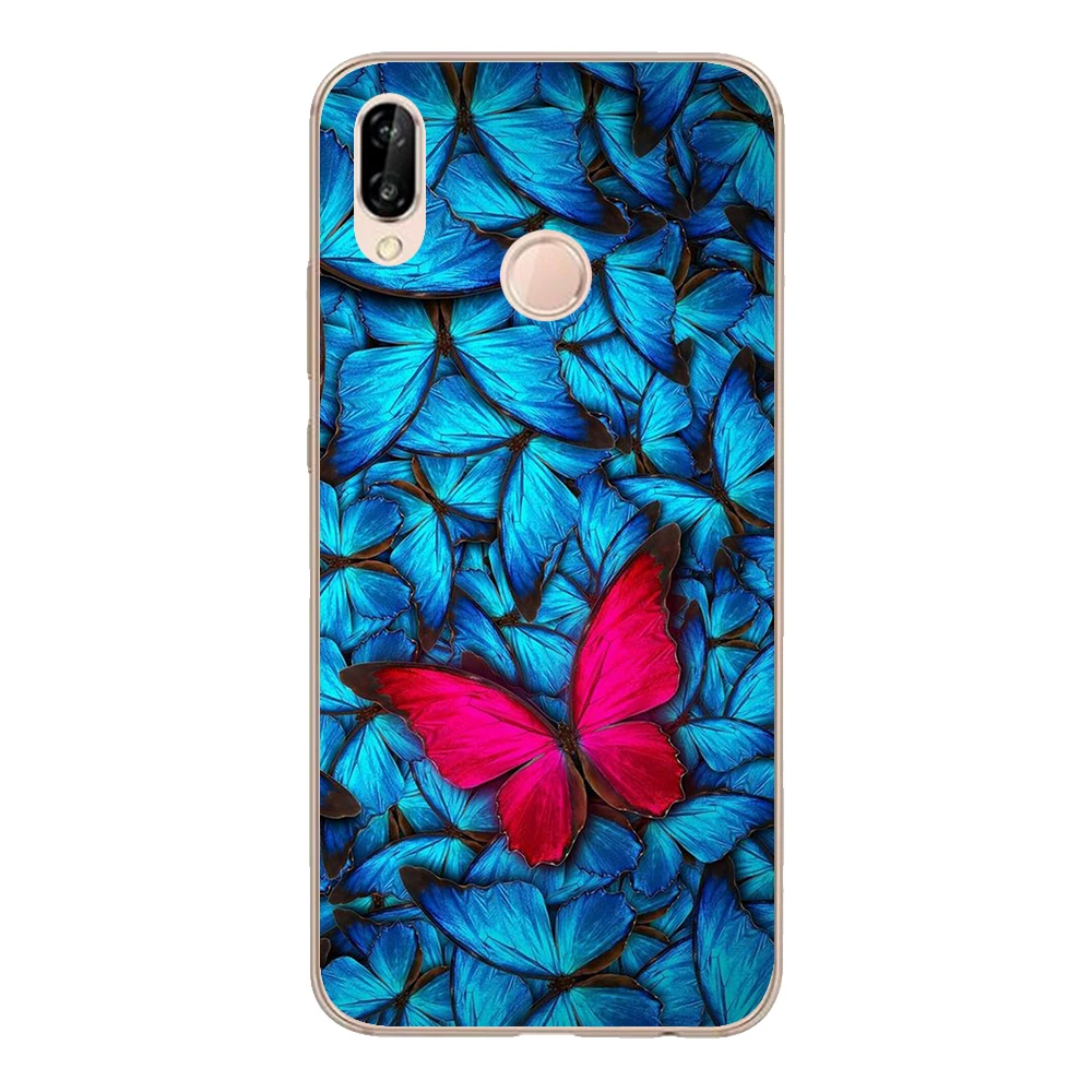 Для Huawei P20 Lite чехол 5 84 &quotмягкий TPU силиконовый Funda милый мечтательный бабочка Nova 3e