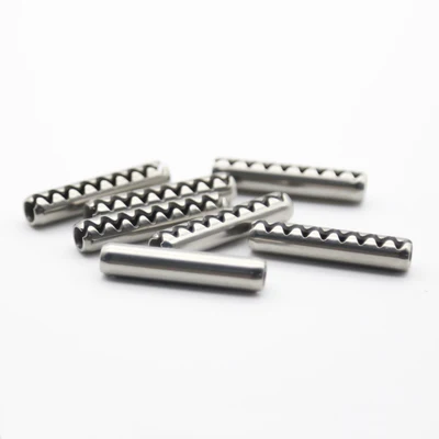 10pcs M1.4 Tooth shape Elastic pin Toothed Spring elasticity Cylindrical pins stainless steel 4mm-18mm Length | Обустройство дома