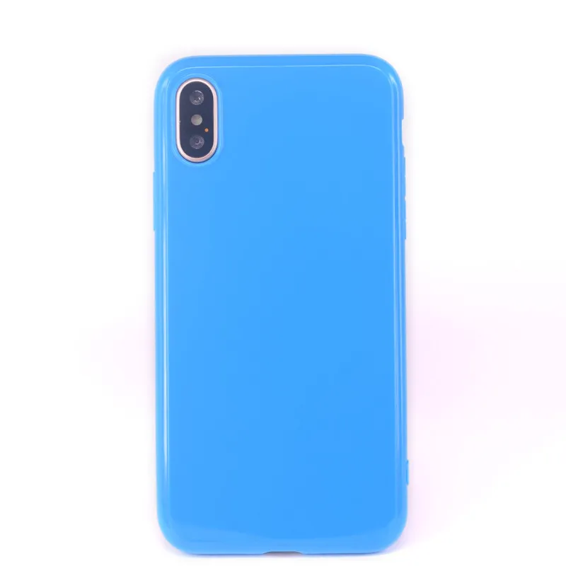 blue ТПУ карамельного цвета силиконовый однотонный Желейный чехол для iPhone 11 Pro Max Мягкий ТПУ чехол для 5C 6 7 8Plus 5 5S SE 6Plus X XS чехол для Max XR - Цвет: blue