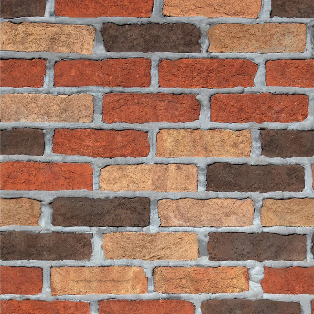 PVC 3D Wall Sticker WallPaper Brick Stone Rustic Effect Self-adhesive Home Decor Poster D1 | Дом и сад