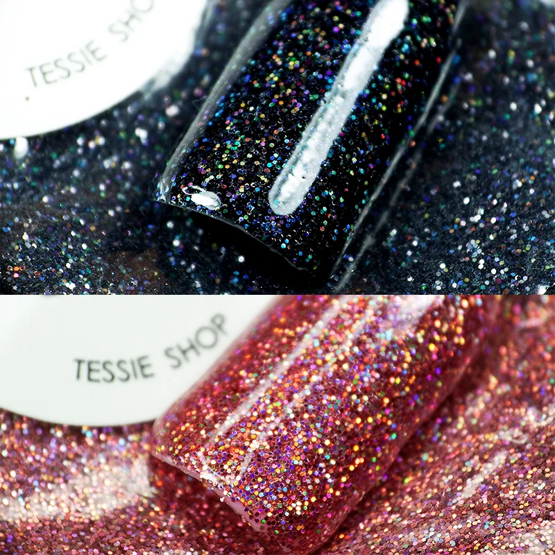 Tessie магазин красивых блестящих дизайнов ногтей 0 2 мм Золотой голографический