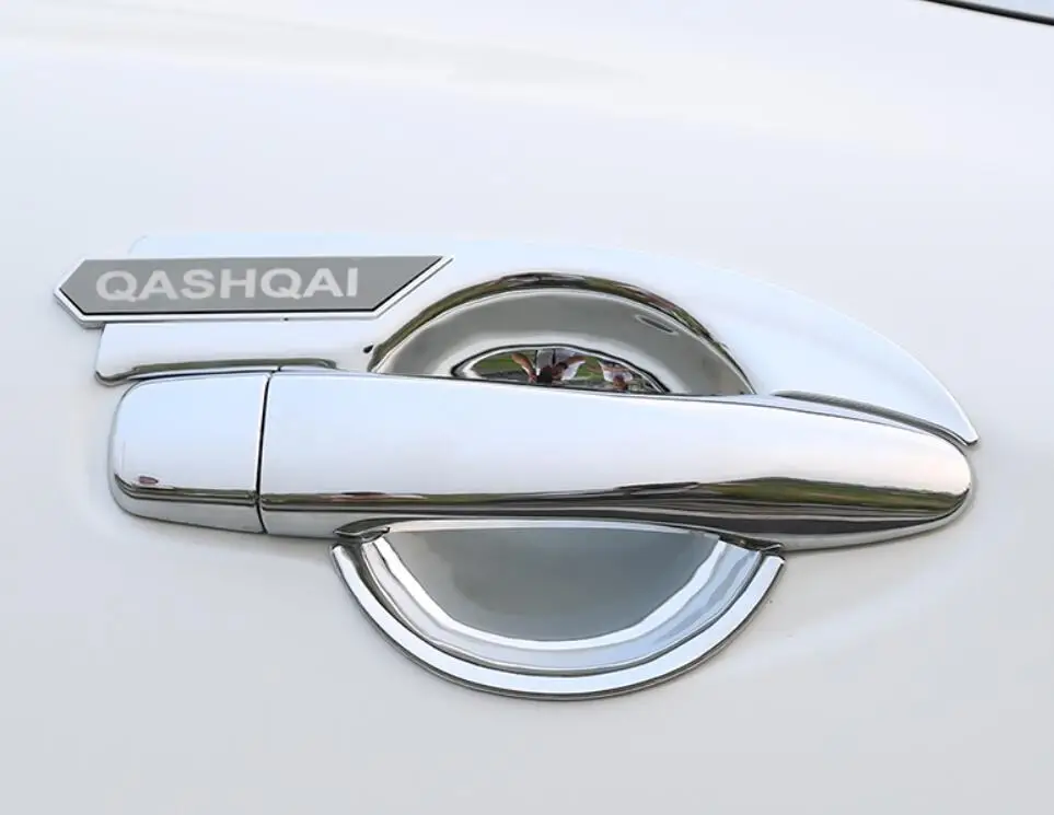 Подходит для NISSAN QASHQAI J11 хромированные дверные ручки крышки чаша крышка отделка вставить рамка смарт-ключ