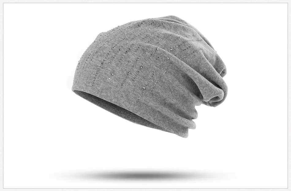 MLTBB, Новая зимняя женская шапка, повседневная, одноцветная, Skullies Beanies, стразы, шапка, модная, теплая, женская шапка, хлопок, женская шапка