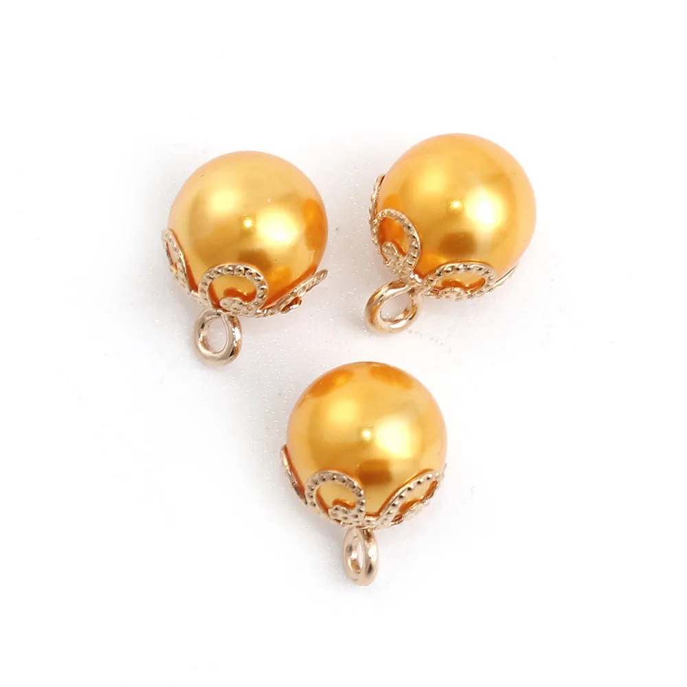 DoreenBeads 10 шт. мм круглый искусственный жемчуг хвостовик кнопки женский свитер