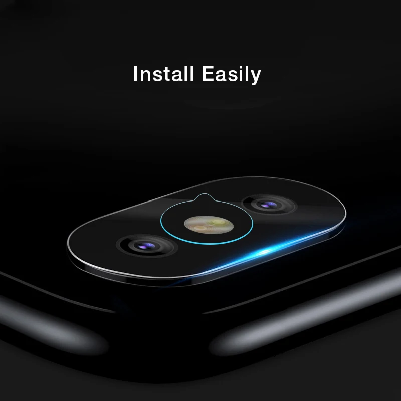2 шт. Защитная пленка для камеры iPhone X Закаленное стекло экрана 10 9 H Защита от