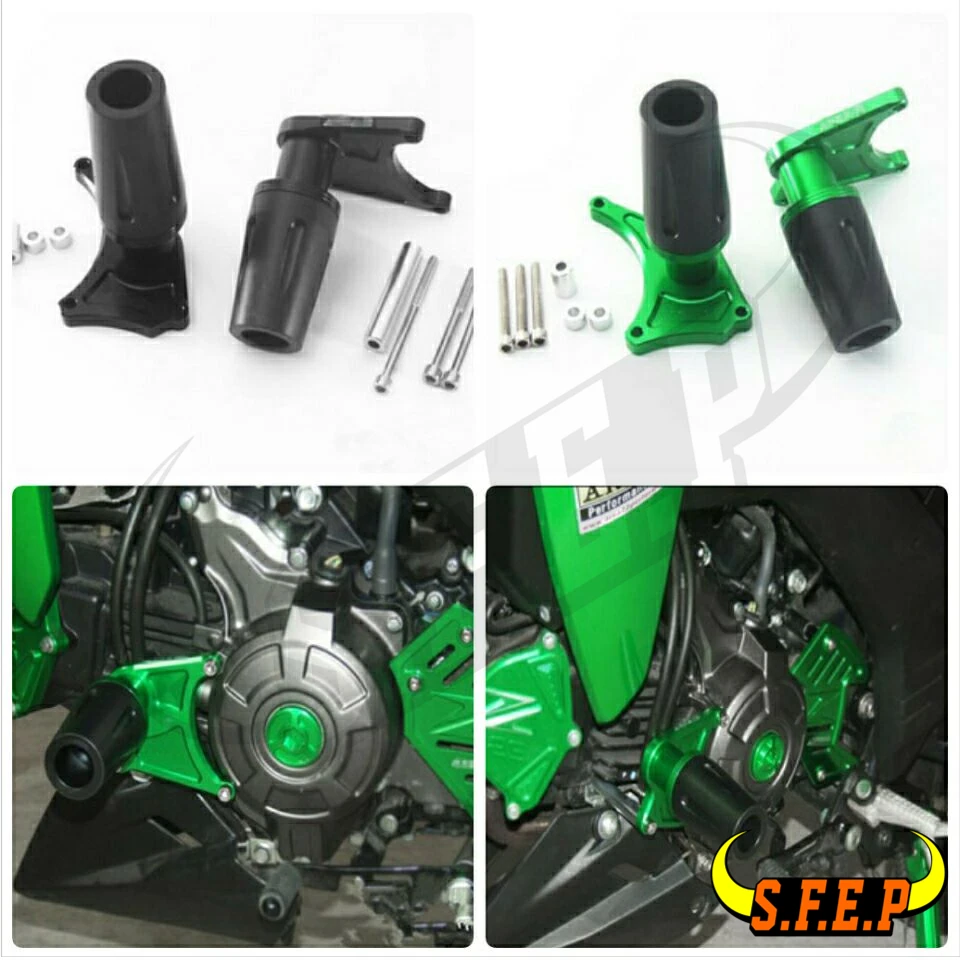 

2016-2020 For Kawasaki Z125 Z125Pro CNC Aluminum Frame Crash Protectors Sliders