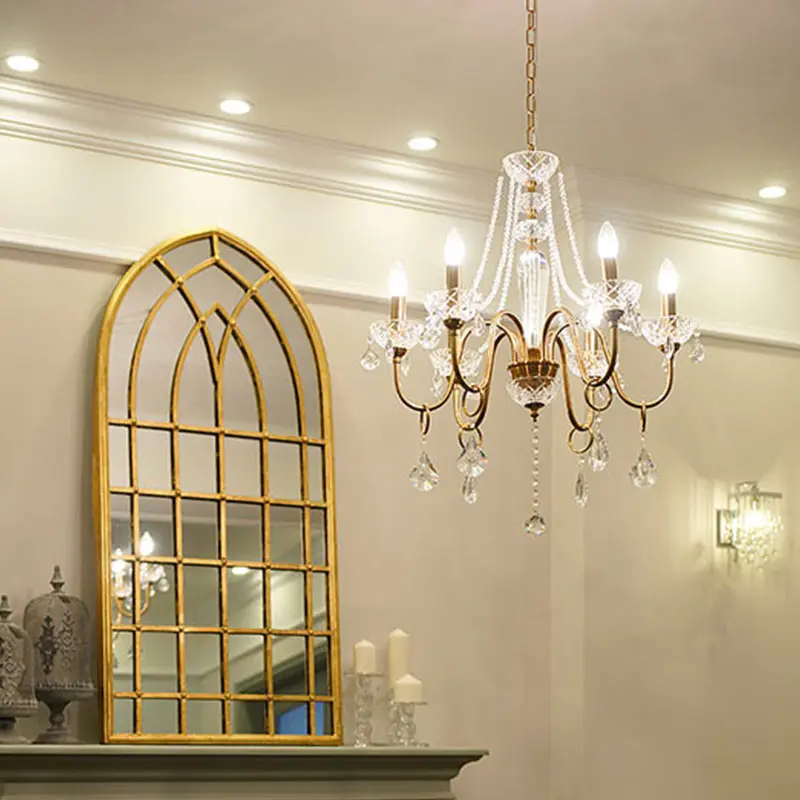 Винтажная светодиодная люстра в деревенском стиле лампа для столовой спальни