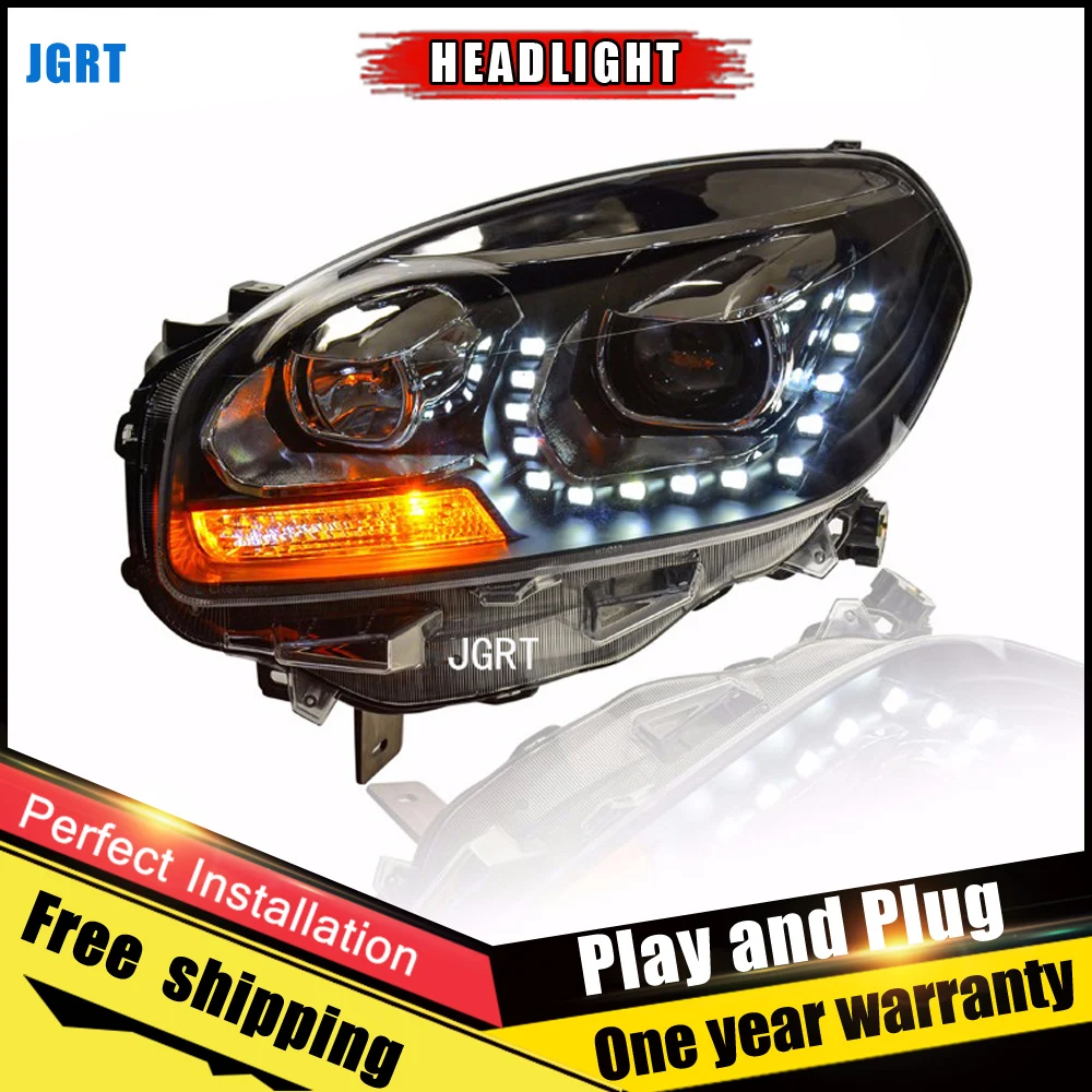 

Car Style LED headlights for Renault Koleos 2011-2014 for Koleos head lamp LED DRL Lens Double Beam H7 HID Xenon bi xenon lens