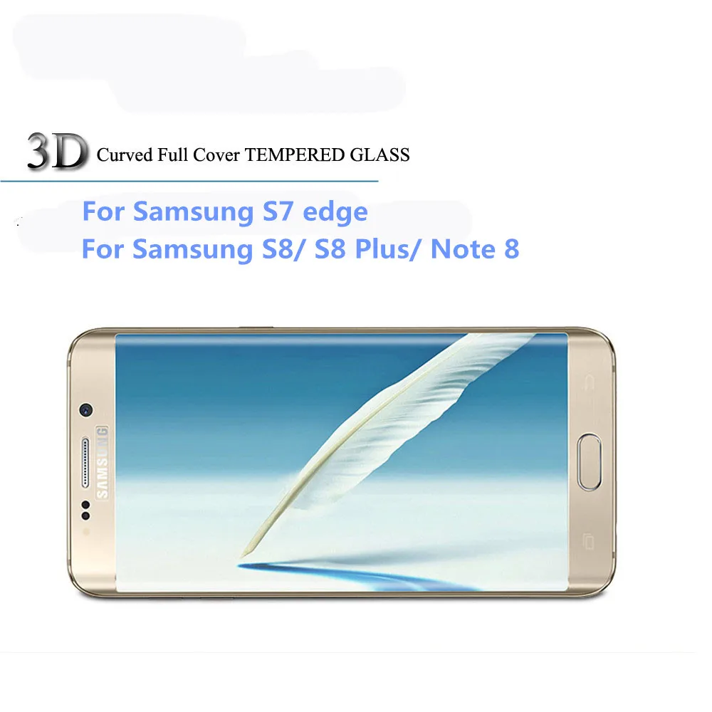Изогнутое закаленное стекло JRGK для Samsung S8 Plus S7 edge Note 8 10 шт.|Защитные стёкла и