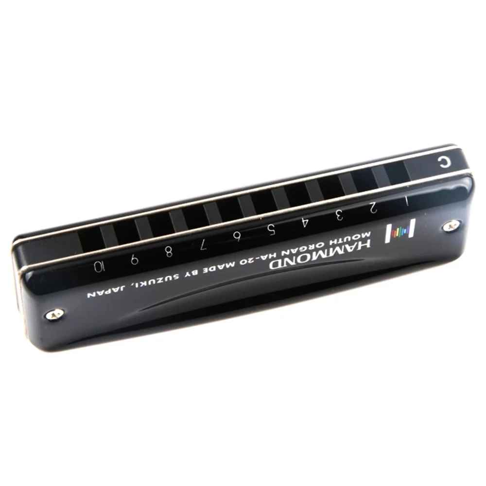 Diatonic Губная гармошка Suzuki Hammond HA 20 10 отверстий Blues Harp Key C Organ Japan профессиональные