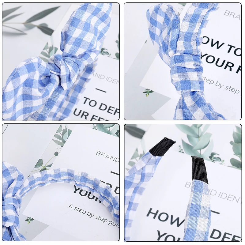 

AWAYTR Hairbands Striped Print Girls Bow Widened Hair Hoop Big Ribbon Fashion Lady Headband Women For Hair Accessories Headwear