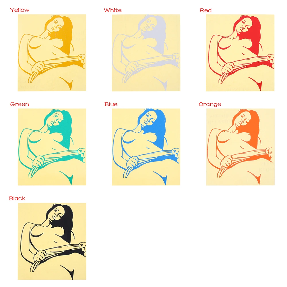 Горячие креативные сексуальные женские наклейки для автомобиля цветные