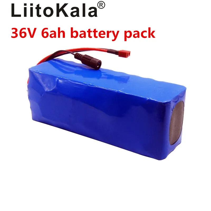 LiitoKala 36V 6ah 500W 18650 литиевая батарея 8AH электрический велосипед с ПВХ коробкой для
