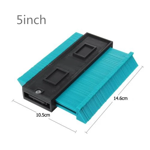 5 inch blue 5/10 дюймов Дубликатор воздуховодов инструмент пластиковый профиль копировальный Контур Калибр стандартная труба плитка ламинат инструмент обмотка трубы профиль Калибр - Цвет: 5 inch blue