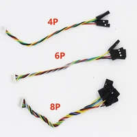 5pcs 4p6p8p jst connector plug flight control receiver connecting cable for f3f4cc3dnaze 32 fc cable fpv rc model receiver