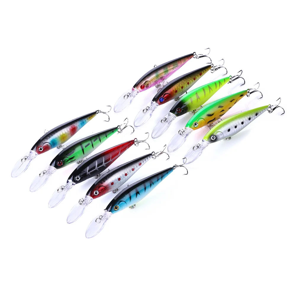 1 шт. Minnow приманки для рыбалки на высоком каблуке 11 см 10 г искусственные жесткий