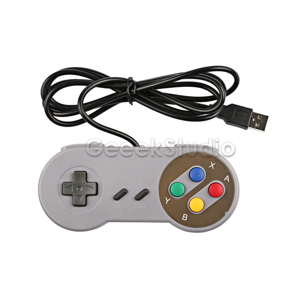 2 шт./лот! Игровой контроллер USB SNES джойстик с фланелевой сумкой для ПК Raspberry Pi 3 Model B