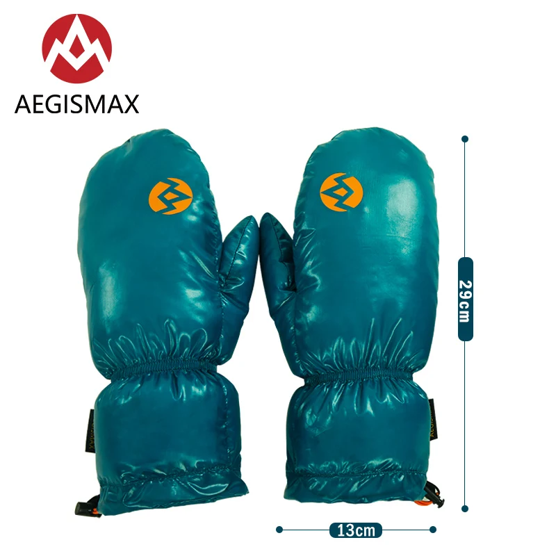 Теплые зимние перчатки AEGISMAX унисекс из пуха белого гусиного 800 шт. для катания на