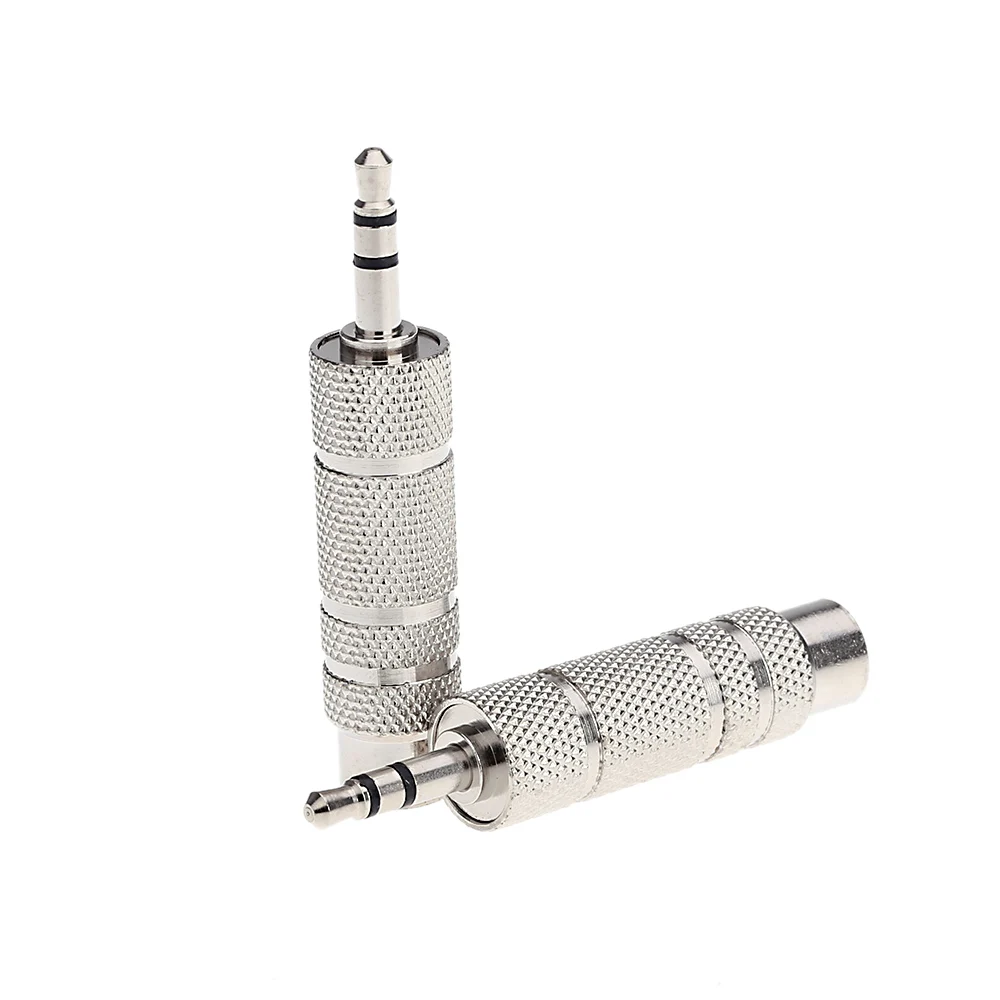 2 шт. изысканный дизайн аудио разъем адаптер преобразователь стерео 3 5 мм штекер 6