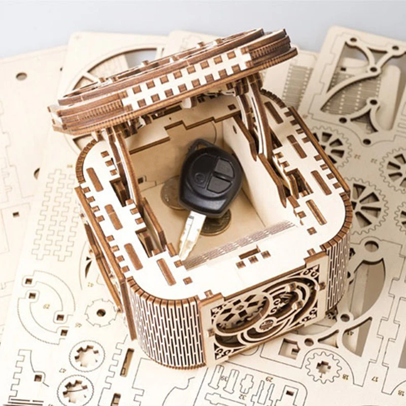 DIY Scrap Wooden Assembles Toy Mechanical Transmission Model Rotating Dancing Girl Flower Puzzle Toys Creative Birthday Gift | Дом и сад