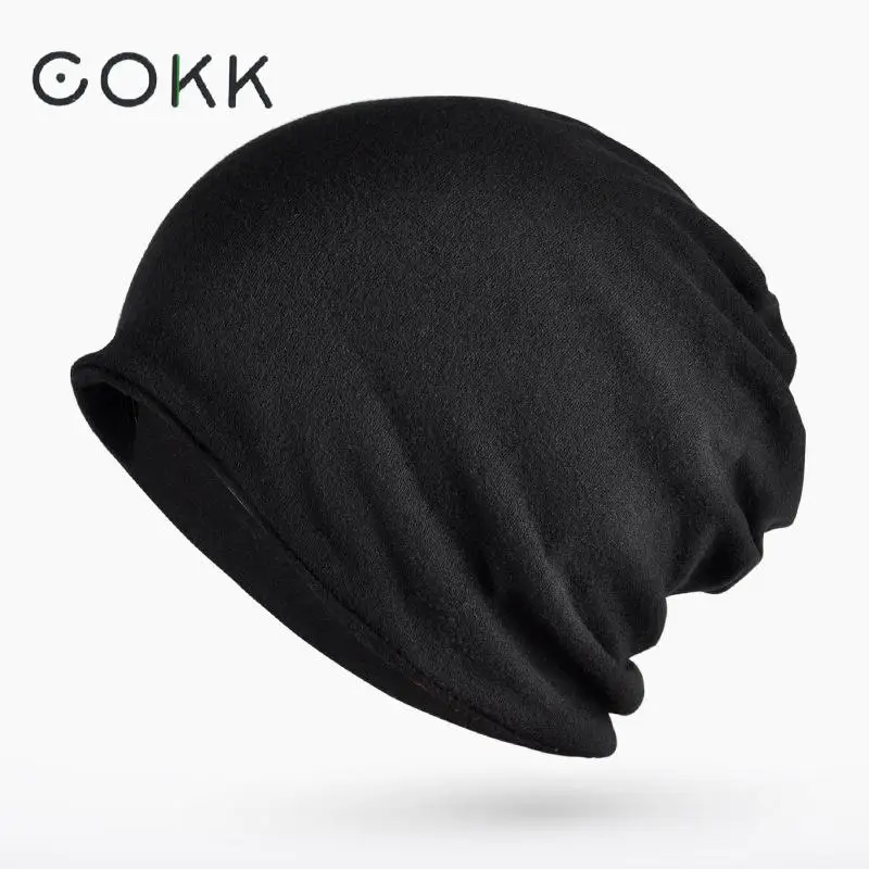 

COKK Beanie Stocking Hat Male Winter Hats For Women Men Unisex Knitted Cap Mens Skullies Beanies Warm Turban Hat Female Bonnet