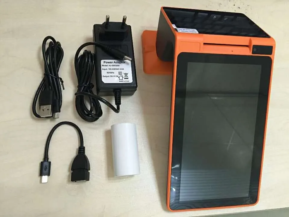 Android POS терминал оплаты заказ в ресторане сенсорный экран с принтером и NFC