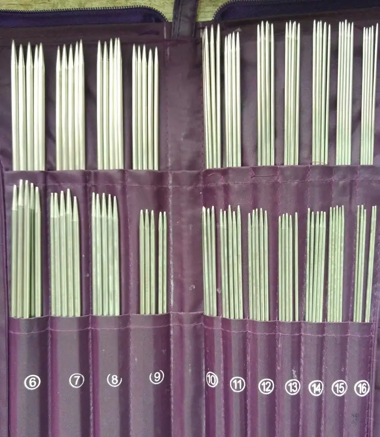 5 round needles Наборы инструментов, инструменты для вязания, спицы, свитер, набор игл, круговой крючок для вязания, наборы для рукоделия, 33 Пары/наборы, нержавеющая сталь - Цвет: 5 round needles