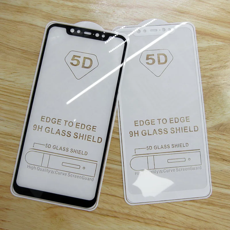 5D закаленное стекло Xiaomi A1 5X 6X Mi8 SE 5S Redmi 5A S2 6A 6 5 Note 4 полное покрытие экрана Защитная пленка полный клей