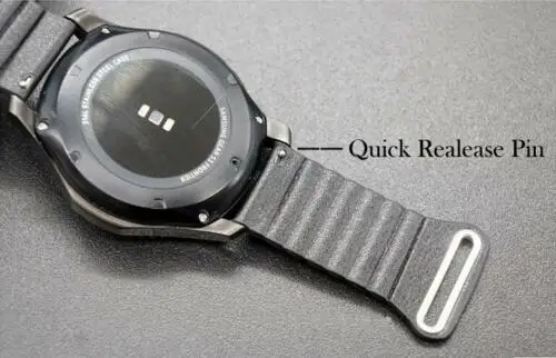22 мм ремешок для часов из натуральной кожи с магнитным замком для samsung gear S3 Frontier/Classic