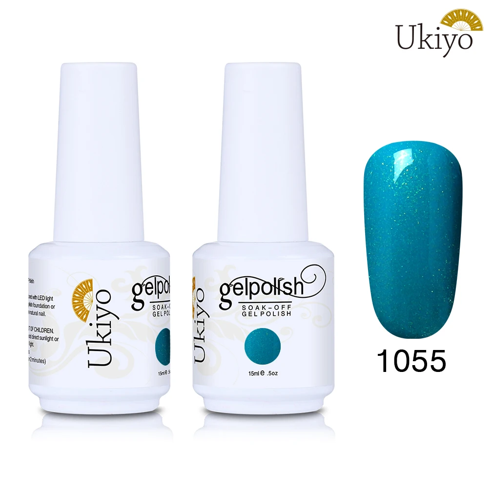 1055 Ukiyo 15 мл Лак для ногтей 170 великолепный цвет Гель-лак для ногтей Vernis полуперманентное верхнее покрытие Базовое покрытие гель-лаки для ногтей Гель-лак - Цвет: 1055
