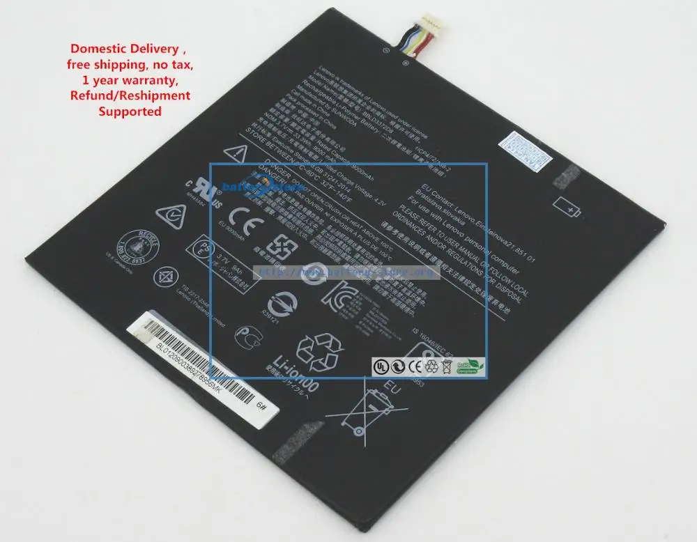 Оригинальный аккумулятор BBLD3372D8 9000 мАч 33 3 Вт для LENOVO IdeaPad Miix 320-10ICR 80XF008QGE 80XF003SGE